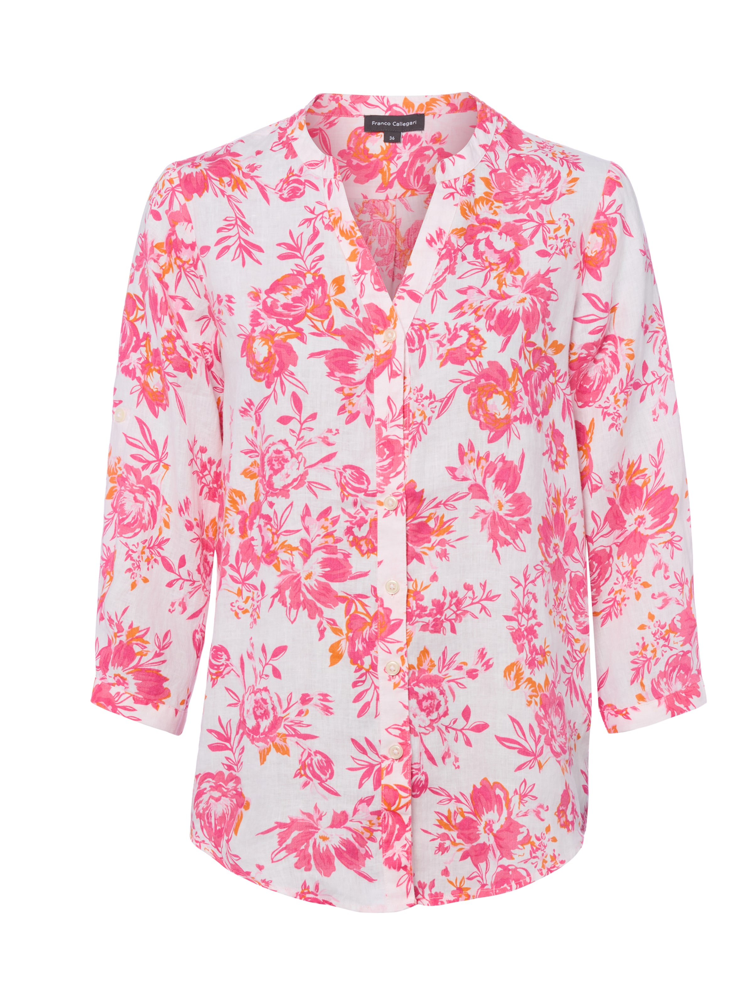 Chemisier Franco Callegari en blanc : devant