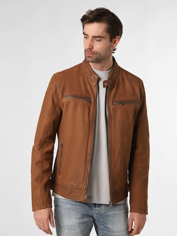 Gipsy Between-Season Jacket in Brown: front