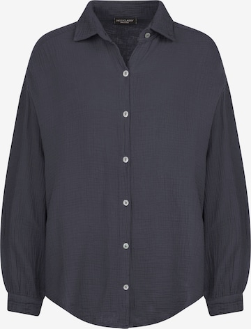 SASSYCLASSY Bluse 'kürzere Variante' in Grau: Vorderseite