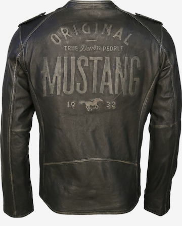 MUSTANG Lederjacke in Schwarz