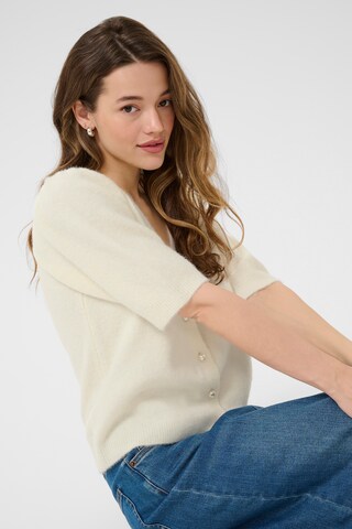 Kaffe Gebreid vest 'Marina' in Wit