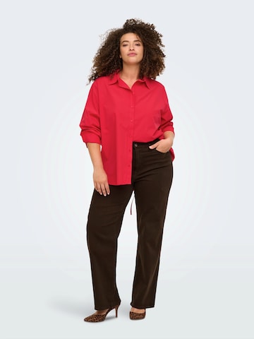 ONLY Carmakoma Blouse 'CAROREGON ALVA' in Red