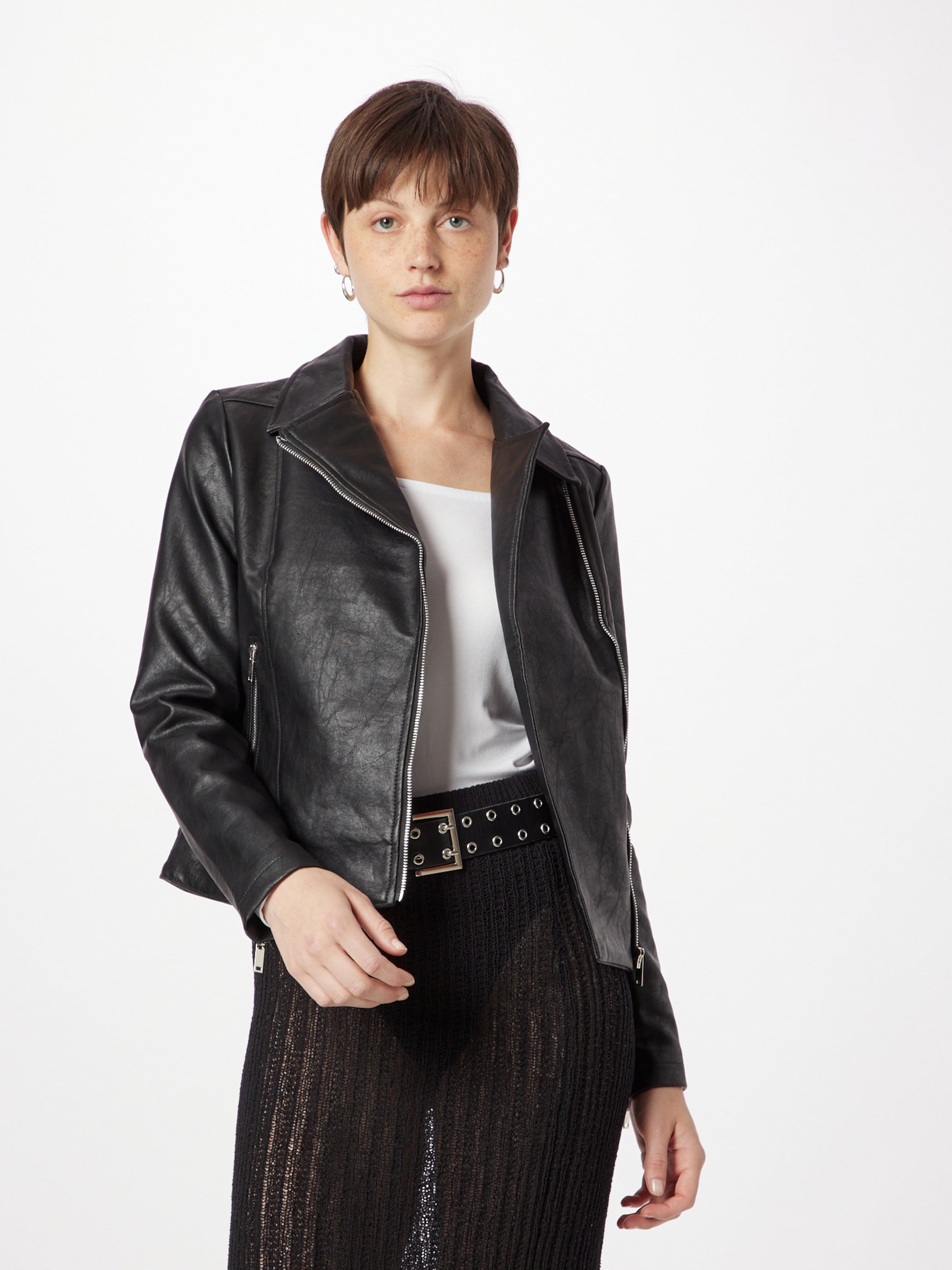 Black leather jacket dorothy perkins top