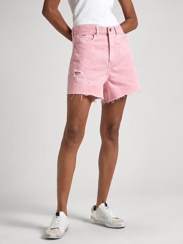 Pepe Jeans Loose fit Pants in Pink: front