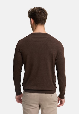 INDICODE JEANS Sweater 'Tikks' in Brown