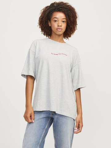 JJXX Oversized shirt in Grijs: voorkant