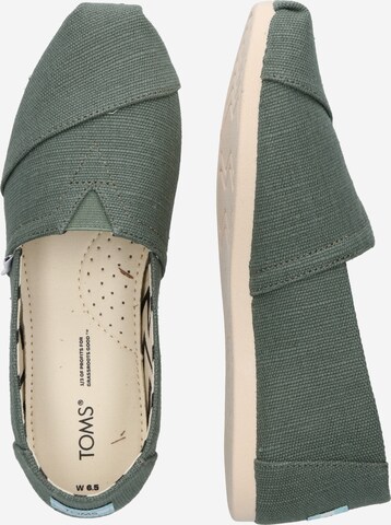 Chaussure basse TOMS en vert