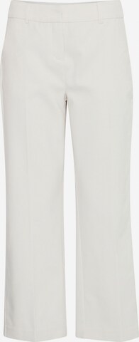 Fransa Regular Pleated Pants ' VITA ' in White: front