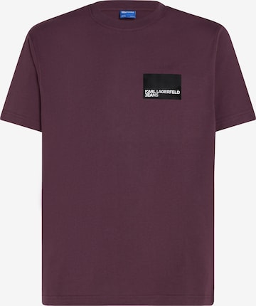 T-Shirt KARL LAGERFELD JEANS en violet : devant
