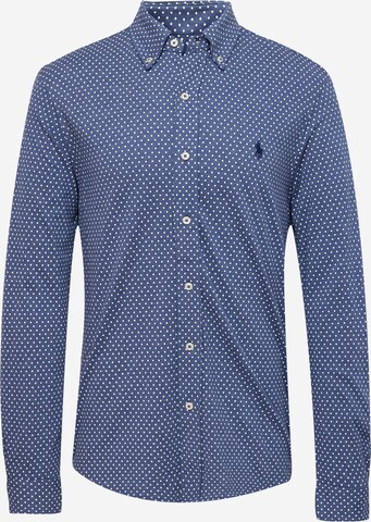 Coupe regular Chemise Polo Ralph Lauren en bleu : devant