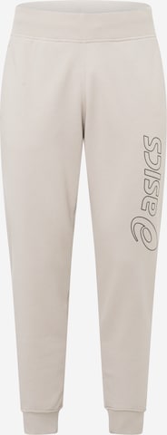 ASICSregular Sportske hlače - bež boja: prednji dio