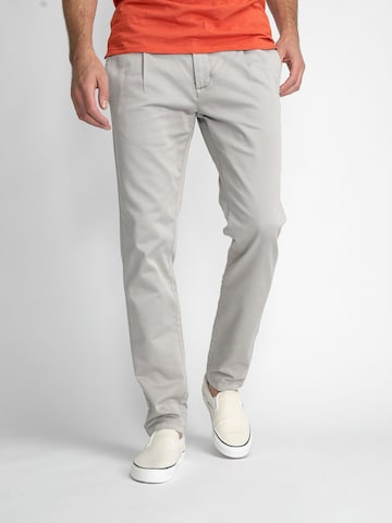 Petrol Industries Normální Chino kalhoty – šedá: přední strana