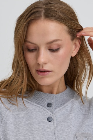 Ball Zip-Up Hoodie 'ALBERTA' in Grey