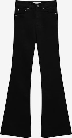 Pull&Bear Flared Jeans in Schwarz: predná strana