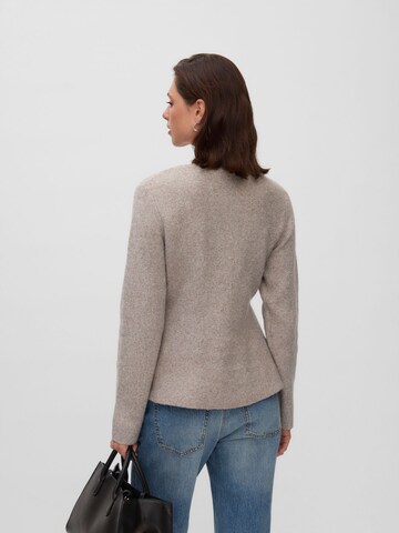 VERO MODA Knit cardigan 'VMDoffyjaquard' in Grey