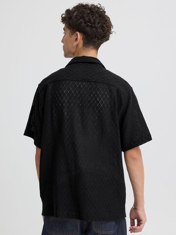 !Solid Comfort fit Overhemd ' SDTeagan ' in Zwart