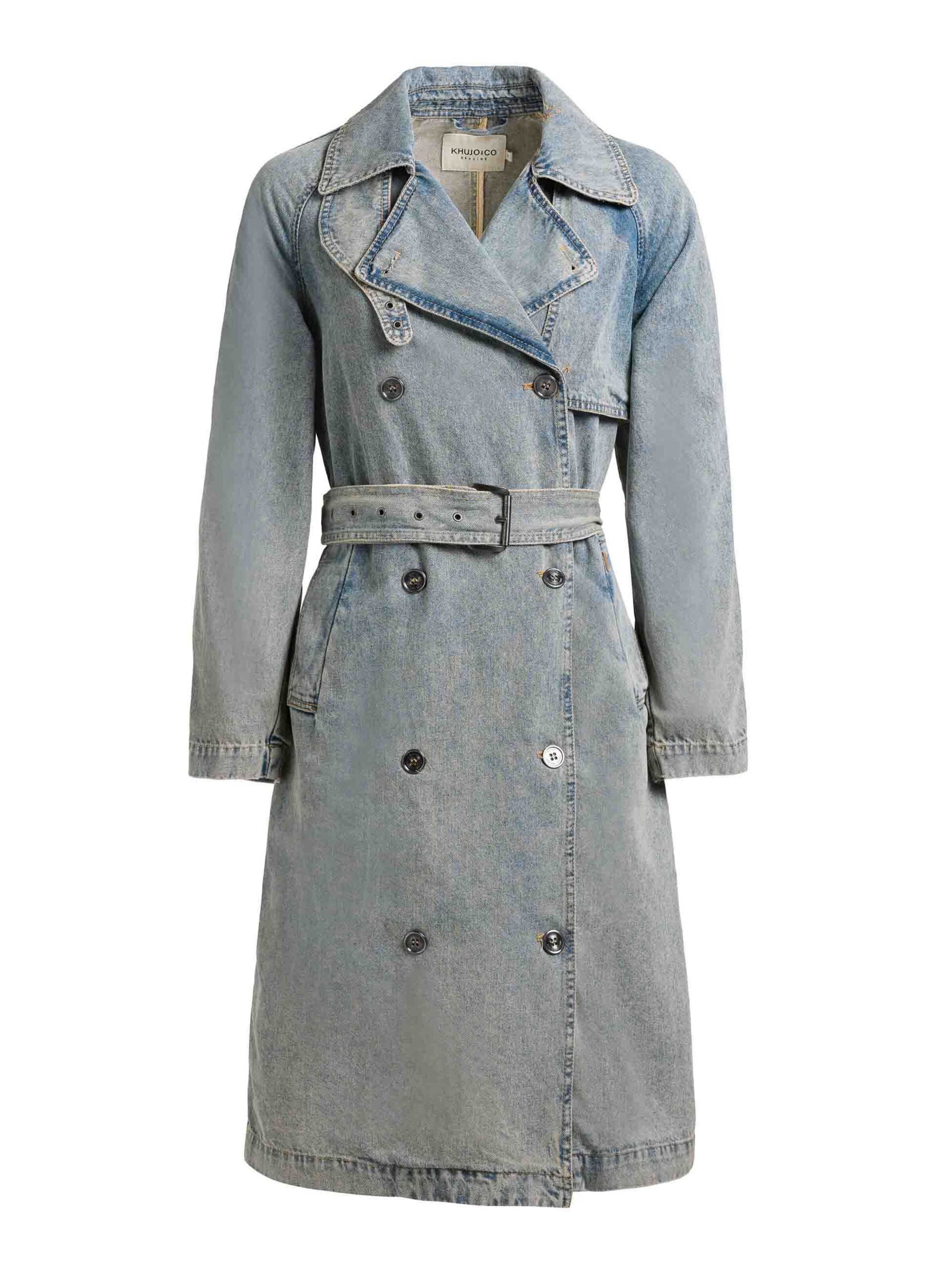 Manteau mi-saison 'Enza' khujo en bleu : devant