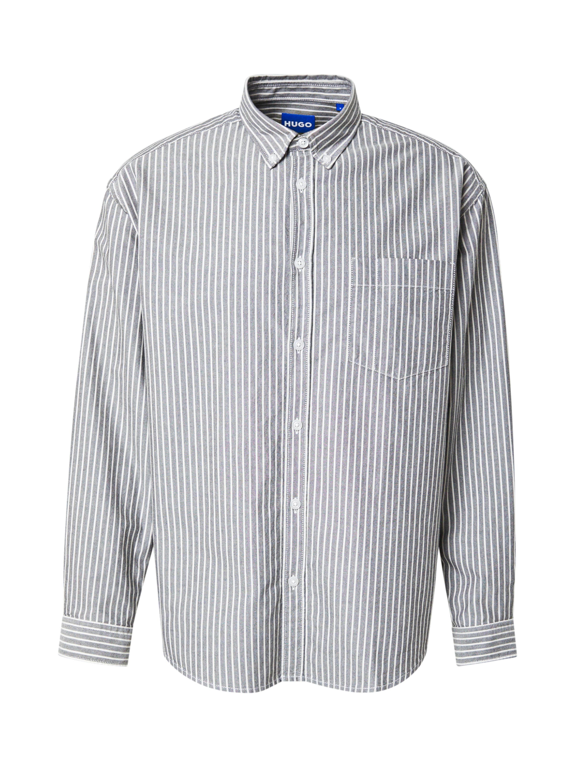 Fit confort Chemise 'Ebill' HUGO en gris : devant