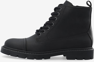 Bianco Lace-up boots 'JEFF' in Black: front
