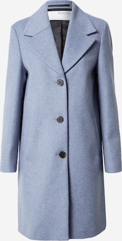 SELECTED FEMME Between-Seasons Coat 'Sasja' in Blue: front