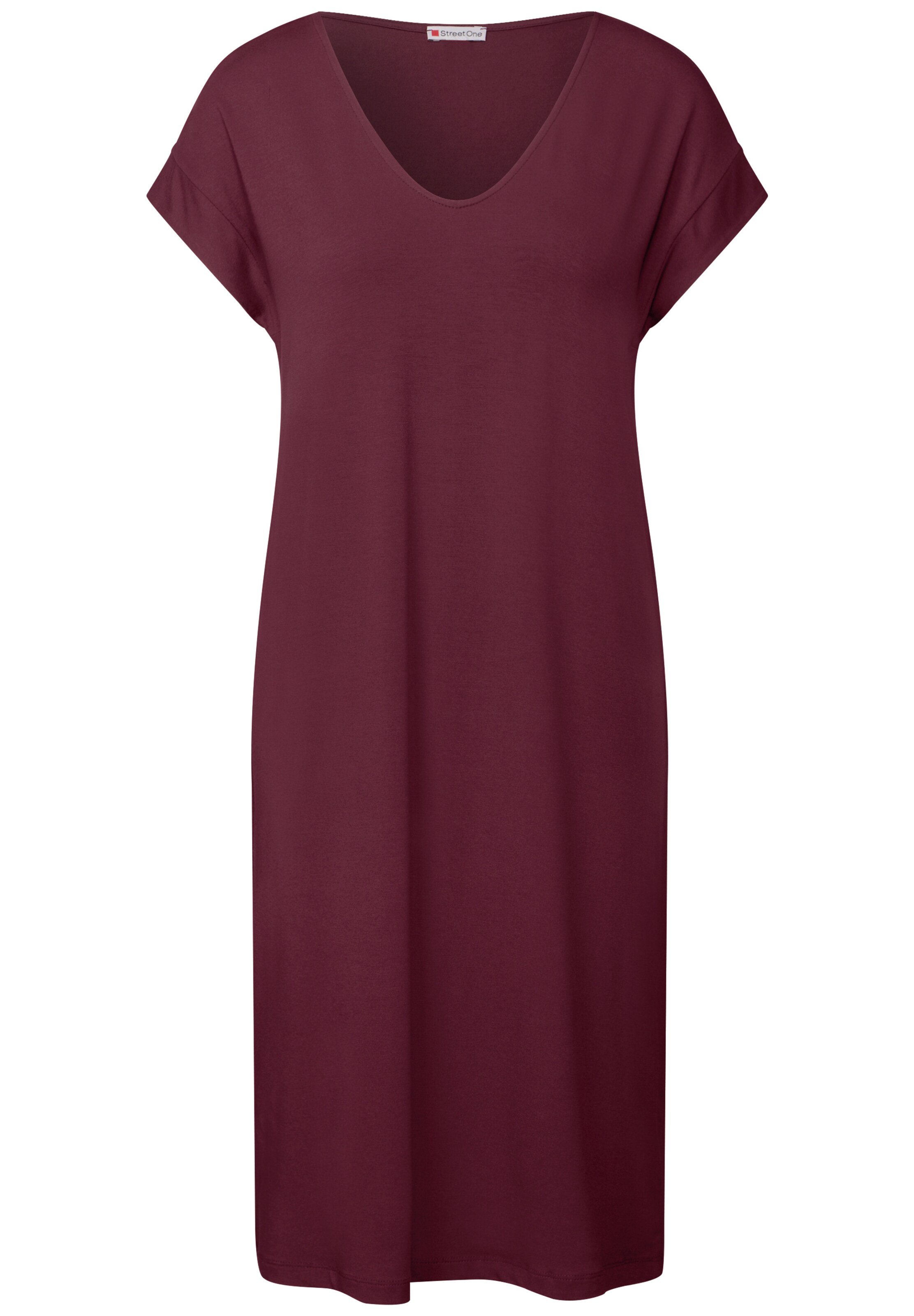 STREET ONE Jersey Kleid in Rot: Vorderseite