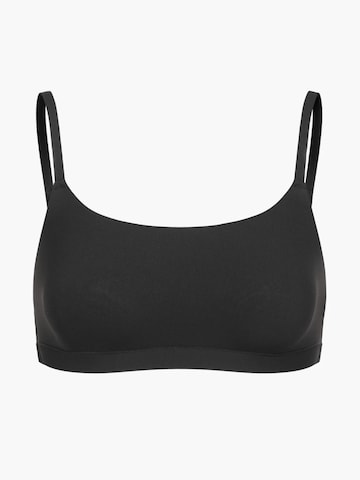 cfab (formerly creamy fabrics) Bygelfri Behå 'Scoop Bralette' i svart: framsida