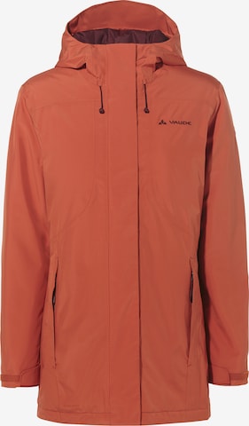 VAUDE Between-seasons parka 'Rosemoor' in Brown: front