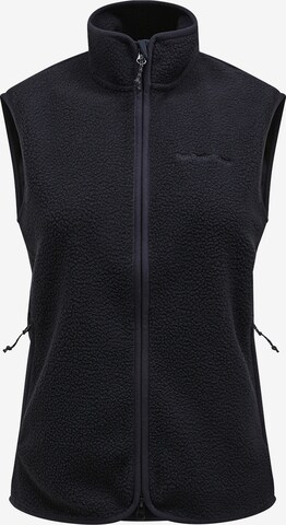 PEAK PERFORMANCE Bodywarmer in Zwart: voorkant