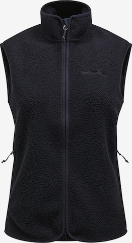 PEAK PERFORMANCE Vest in Black: front