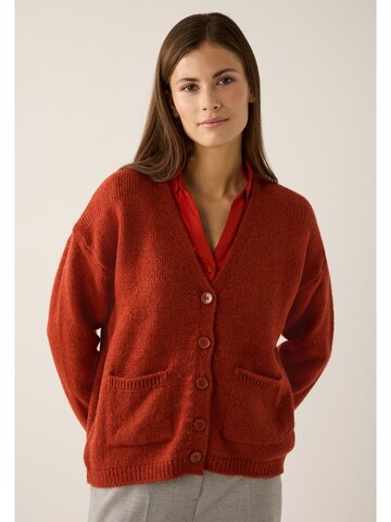 MORE & MORE Strickjacke in Orange: Vorderseite