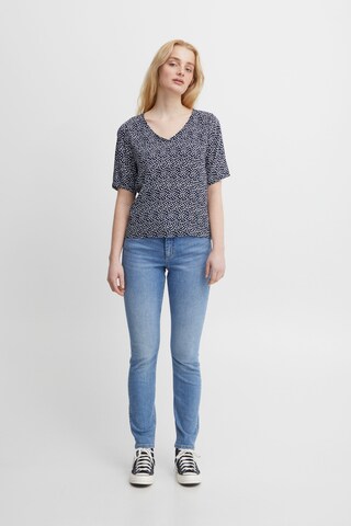 ICHI Blouse 'MARRAKECH' in Blauw