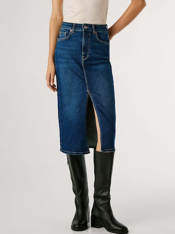 Jupe Pepe Jeans en bleu : devant