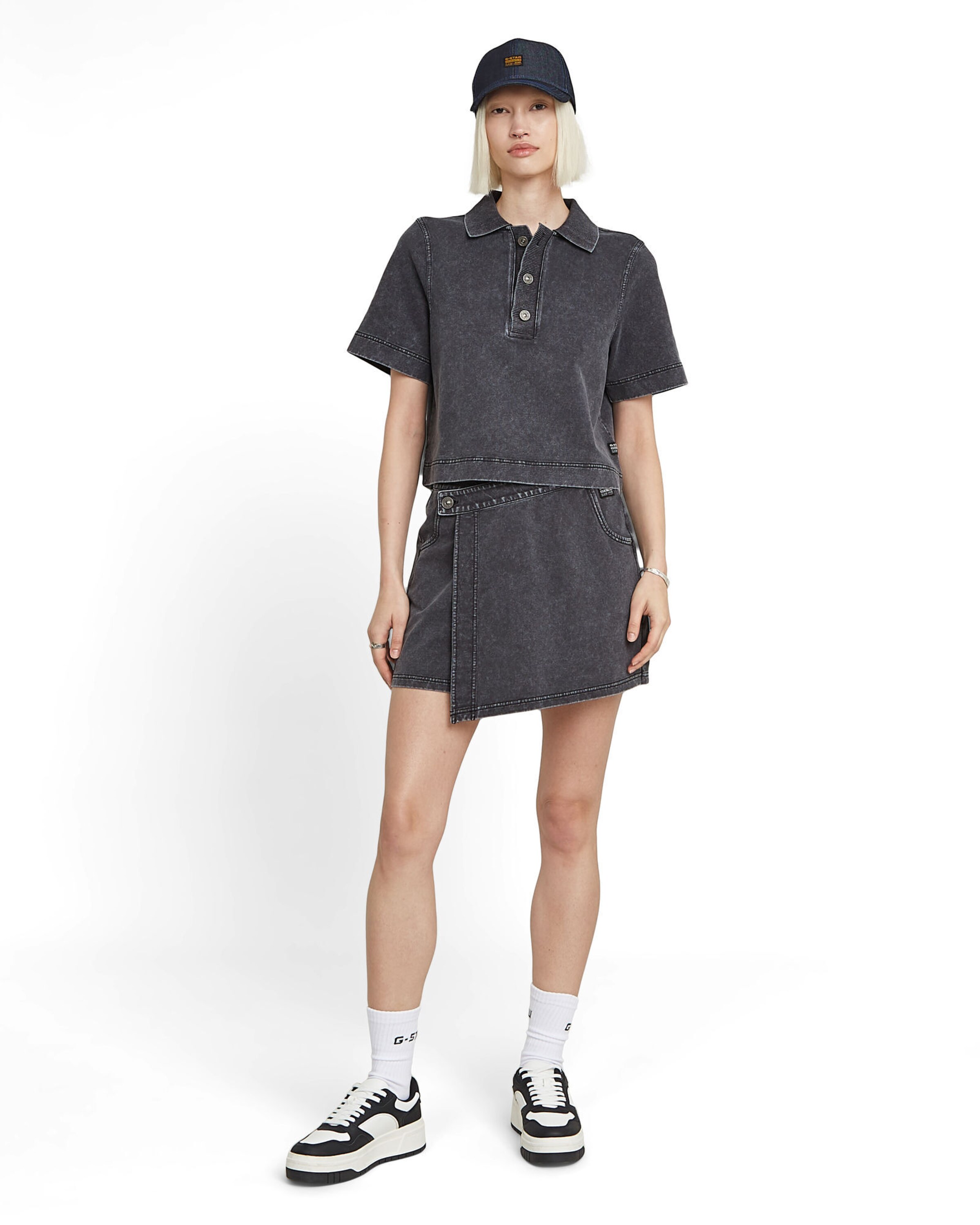 G-STAR Skirt 'Overdyed' in Schwarz