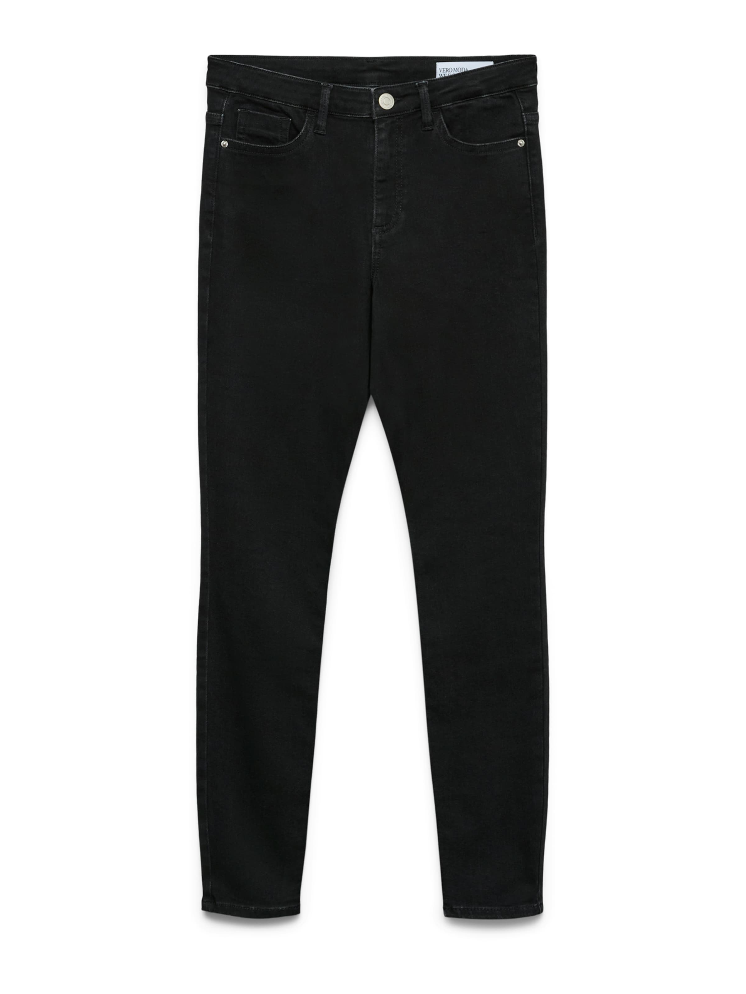 VERO MODA Skinny Fit Дънки 'VMPOLLY' в черно: отпред