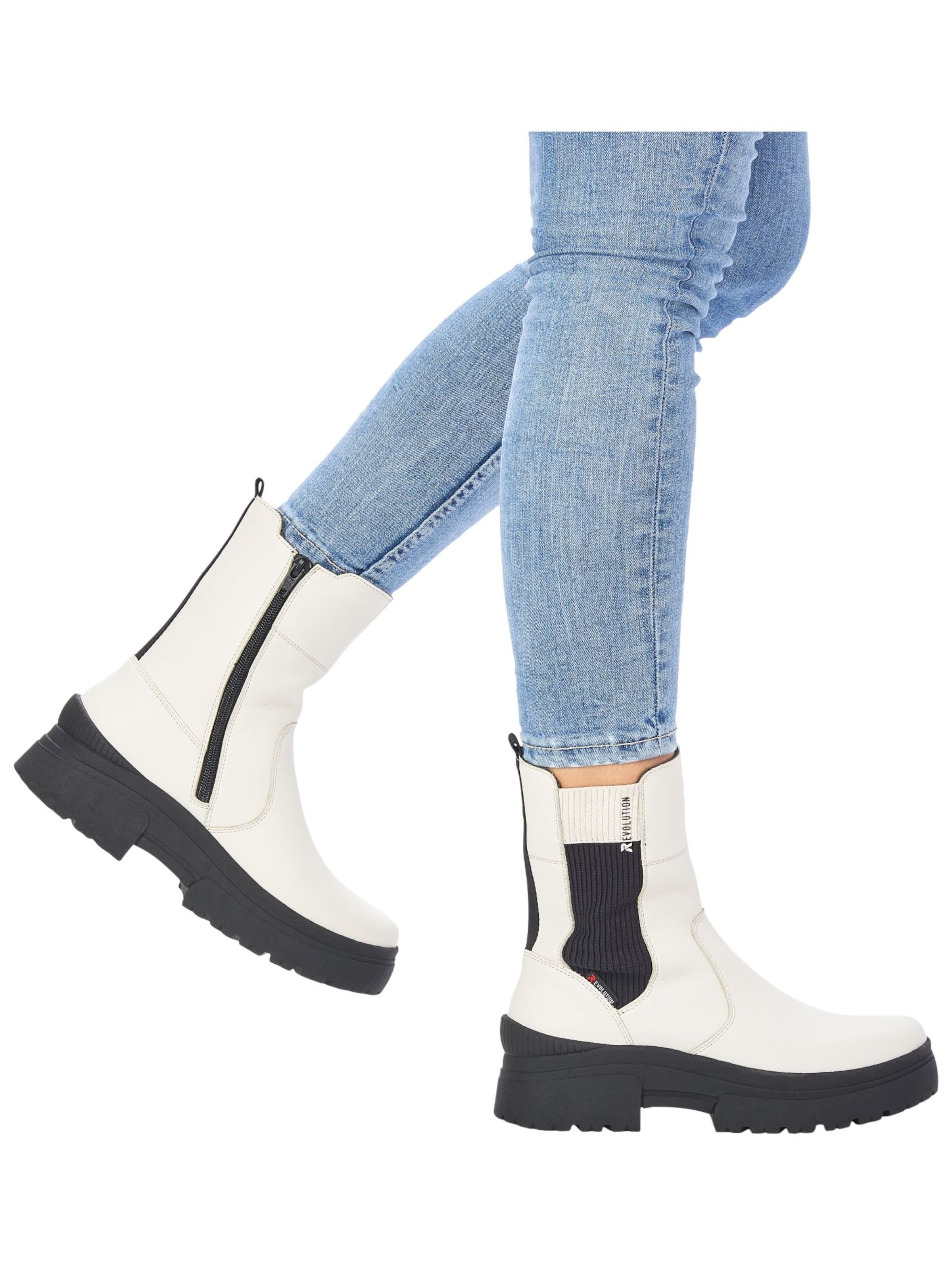 Bottines Rieker en blanc