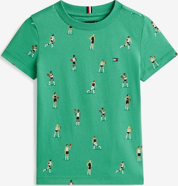 T-Shirt TOMMY HILFIGER en vert : devant