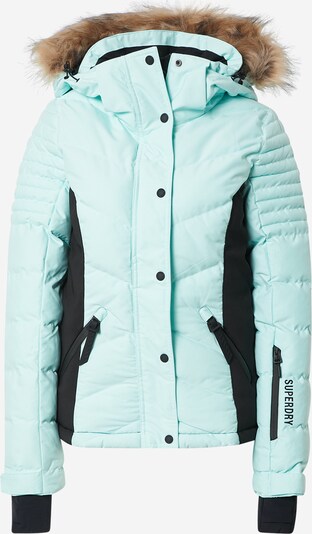 Superdry Snow Veste outdoor 'Snow Luxe' en gris / menthe / noir / blanc, Vue avec produit