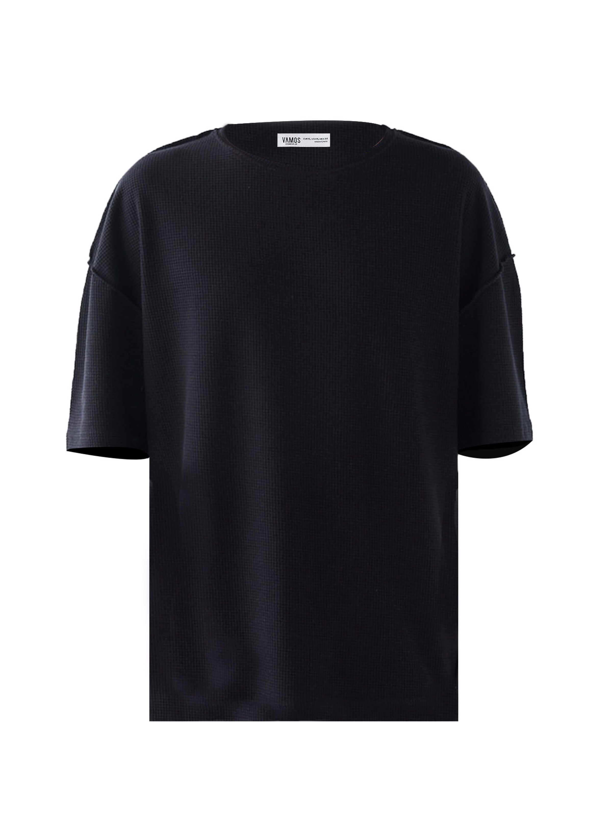 VAMOS CLO Majica | črna barva: sprednja stran