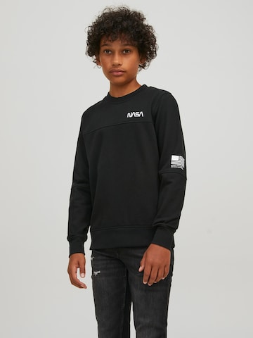 Jack & Jones Junior Sweatshirt 'Nasa' in Black: front