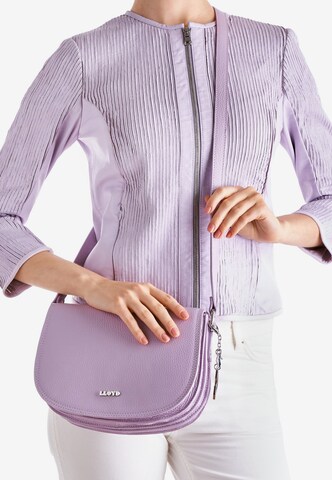 LLOYD Shoulder Bag in Purple: front