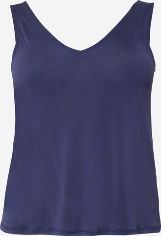 Vero Moda Curve Top 'INKA BIA' in Blauw: voorkant