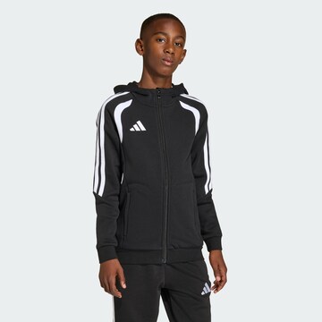 ADIDAS PERFORMANCE - Sudadera con cremallera deportiva 'Tiro26 League' en negro: frente