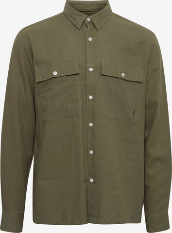 !Solid Comfort fit Button Up Shirt 'Sdalan' in Green: front