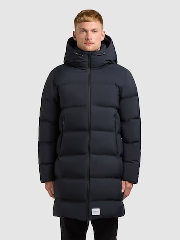 Manteau d’hiver 'CAIUS3' khujo en bleu : devant