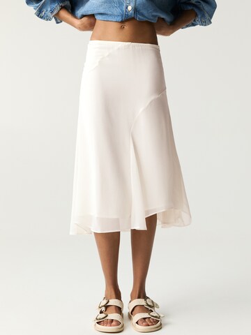 Jupe Pull&Bear en beige : devant
