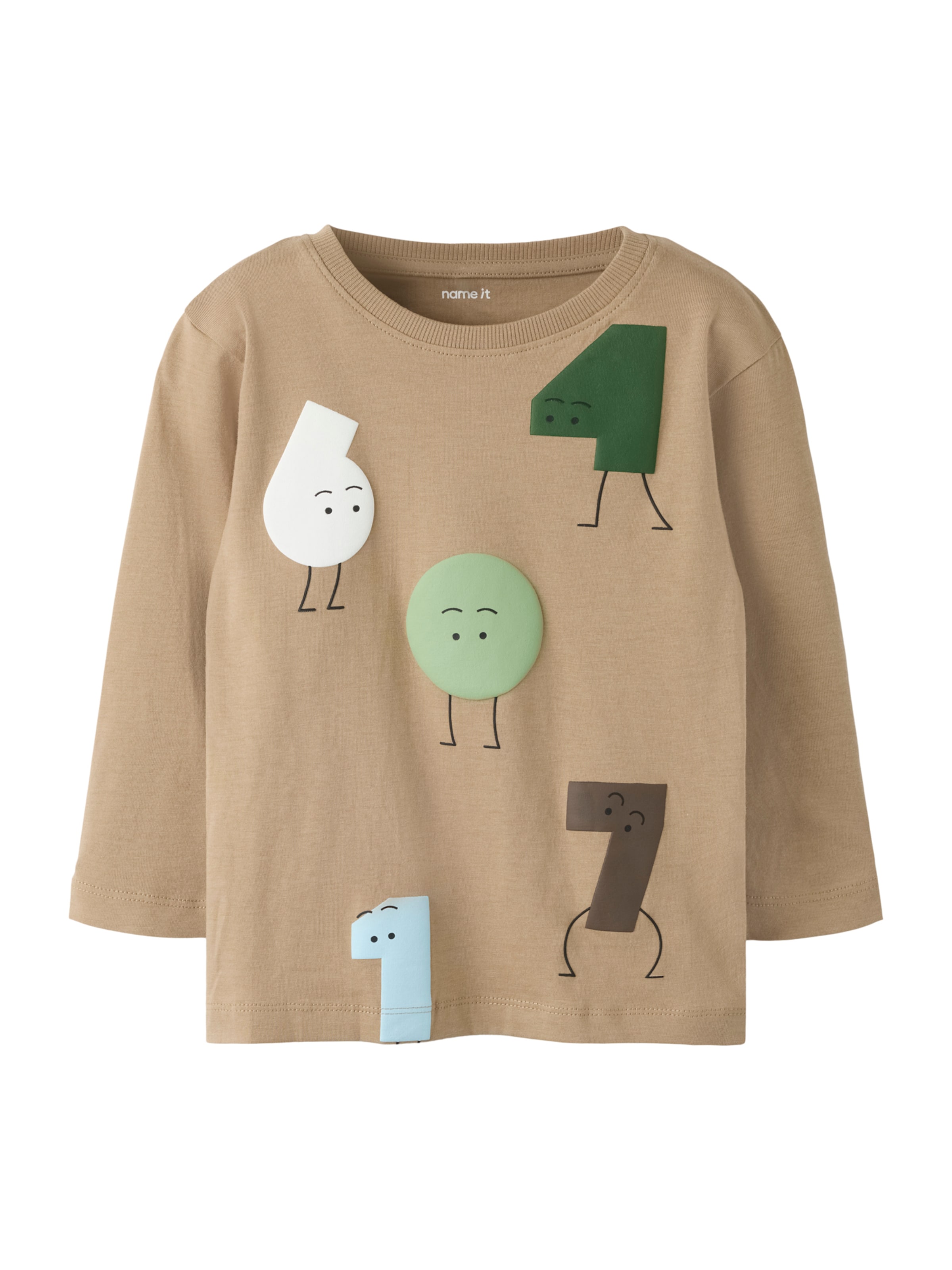 NAME IT Shirts 'NMMOLAF' i beige: forside