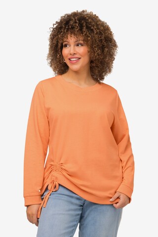 Ulla Popken Sweatshirt in Oranje: voorkant