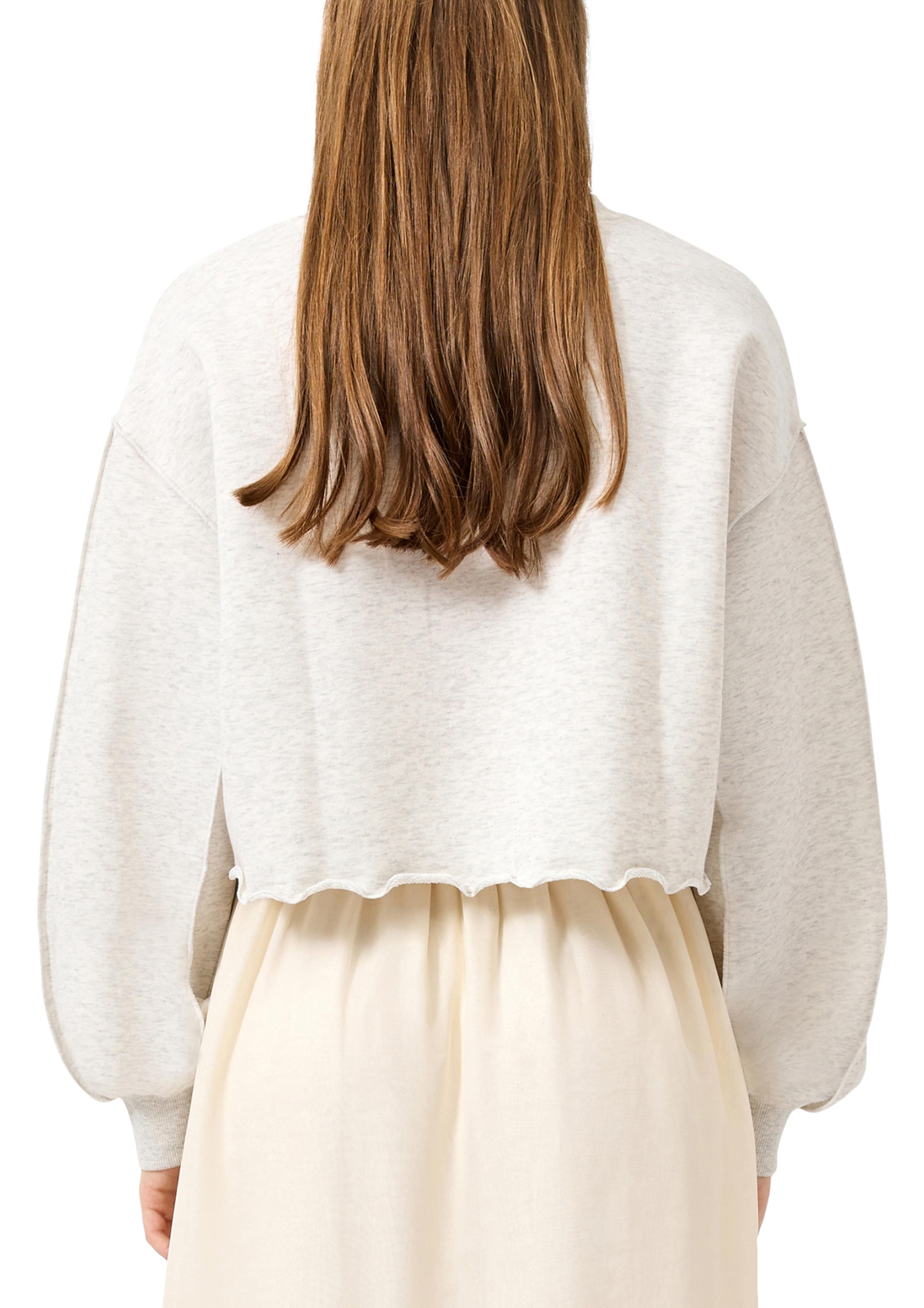 QS - Sweatshirt em bege