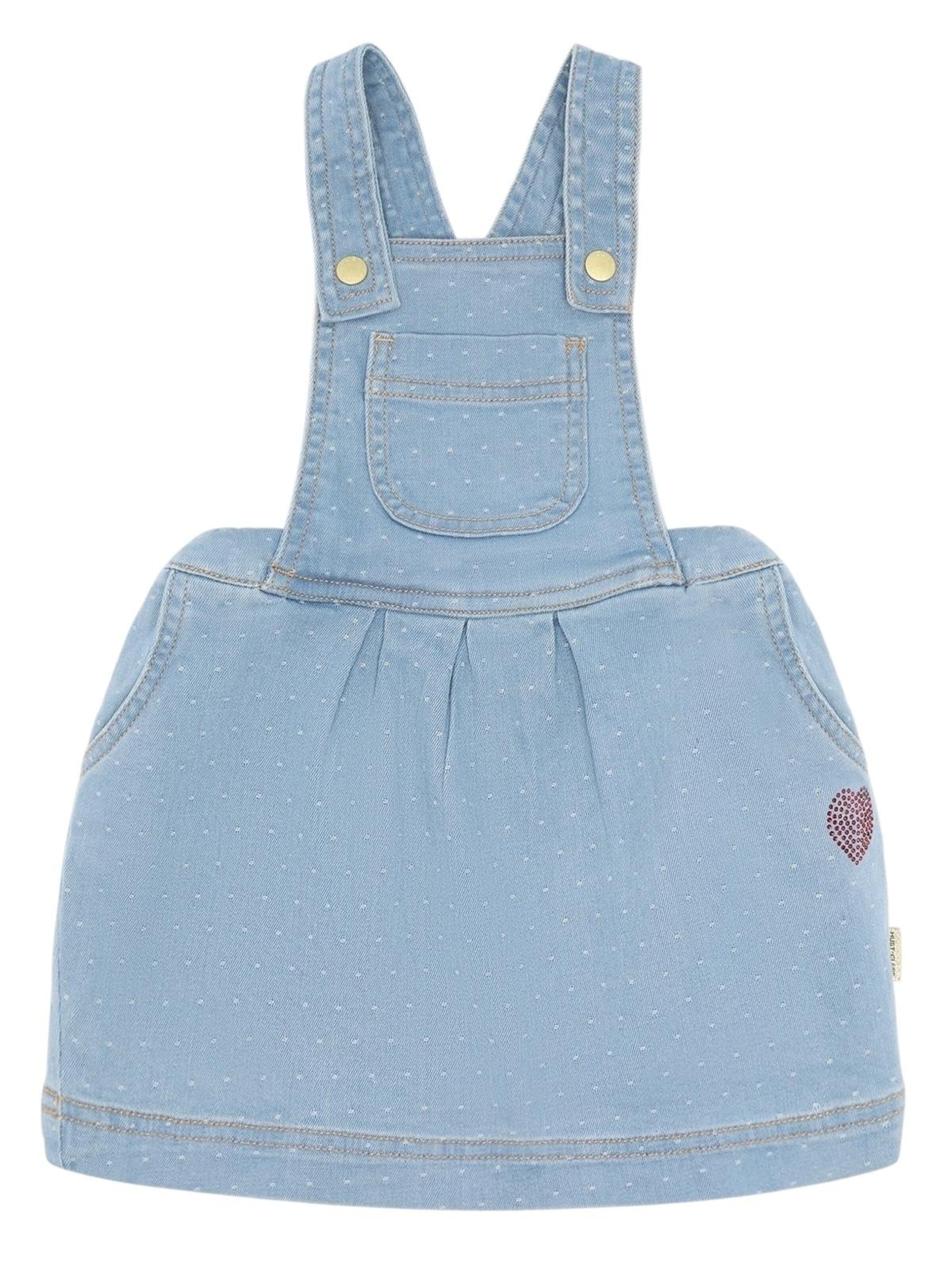 Hust & Claire Kleid 'Karoline Dotty Denim Kleid von Hust & Claire'‌‌‌‌‌‌‌ in Blau: Vorderseite