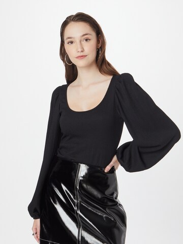 Monki Blouse in Zwart: voorkant